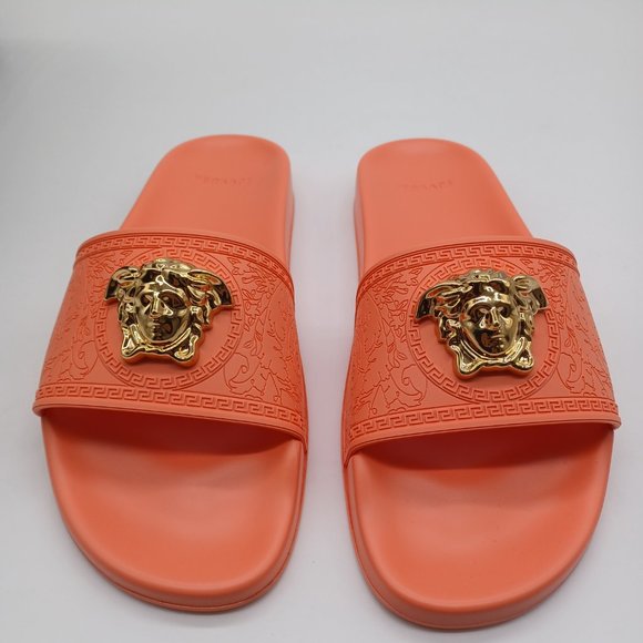 Versace Medusa Rubber Pool Slides Sandals - Picture 2 of 8
